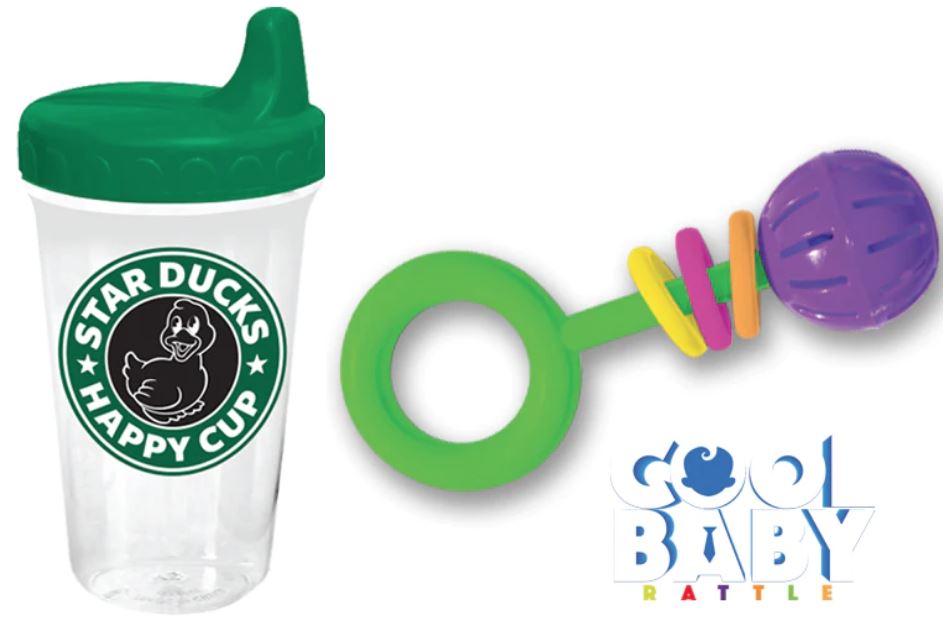 Star Ducks Sippy Cup or Rattle