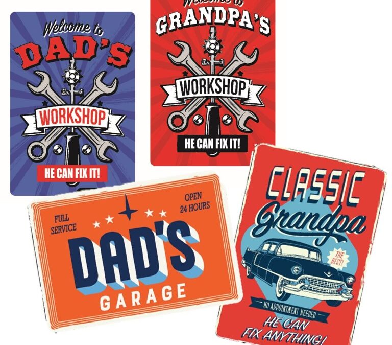 Dad / Grandpa Workshop Metal Signs