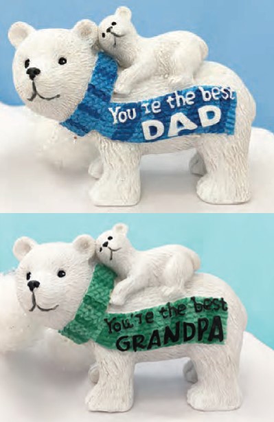 Dad / Grandpa Polar Bear Figurines