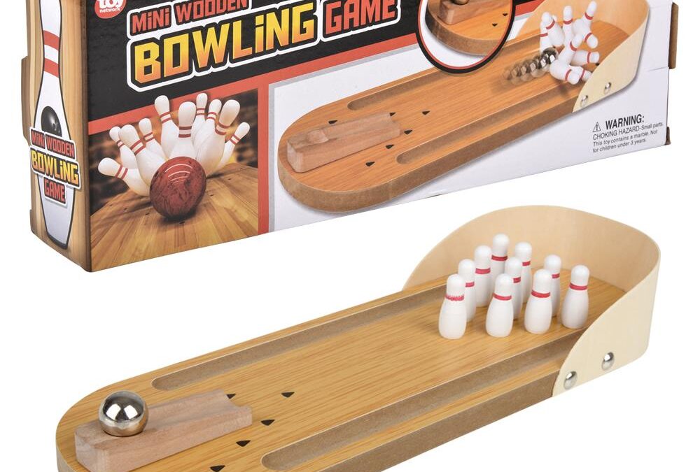 Desktop Wooden Bowling Game