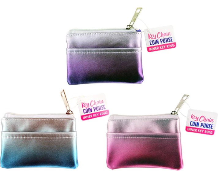 Ombre Wallet Coin Purse w/ Keychain