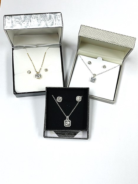 Crystal Necklace and Earring Set