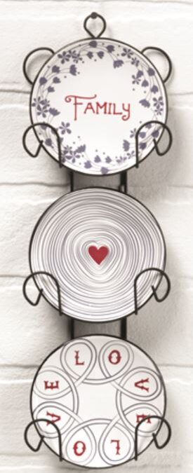 Family Love Mini Plate with Metal Rack