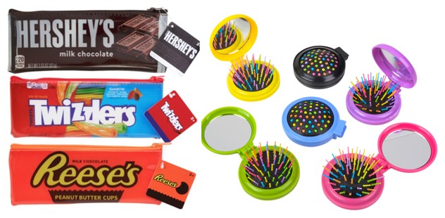 Candy Themed Pencil Case or Polka Dot Compact