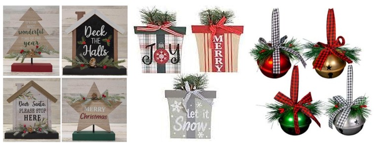 Assorted Holiday Table Décor