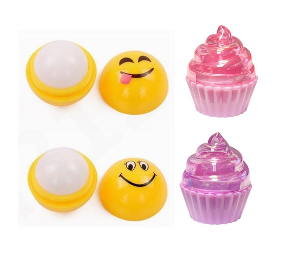 Cupcake or Emoji Lip Balm