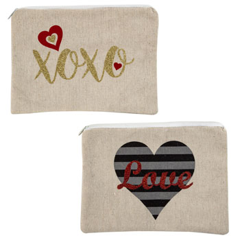 Love Canvas Cosmetic Bag