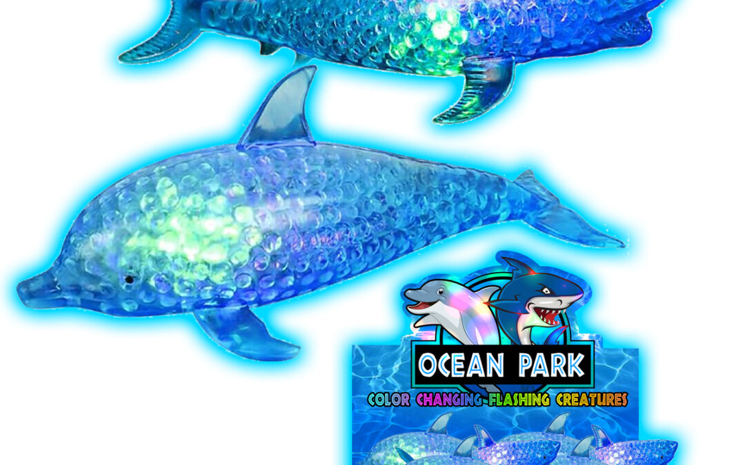 Light Up Squish Bead Dolphin / Shark
