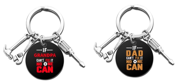 Dad / Grandpa Keychain