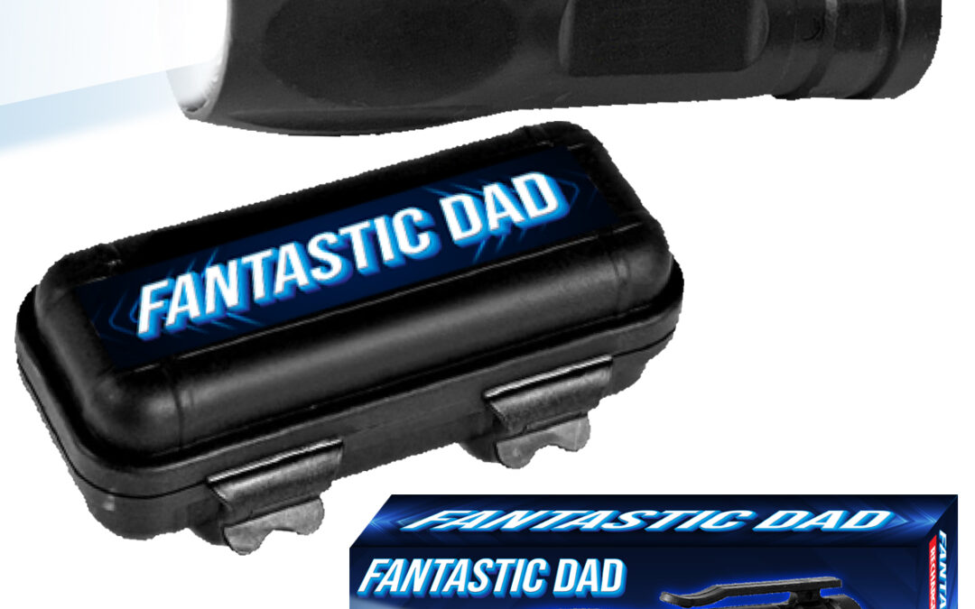 Dad Rechargeable Flashlight w/ Case