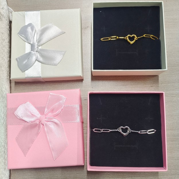 Heart Paperclip Bracelet