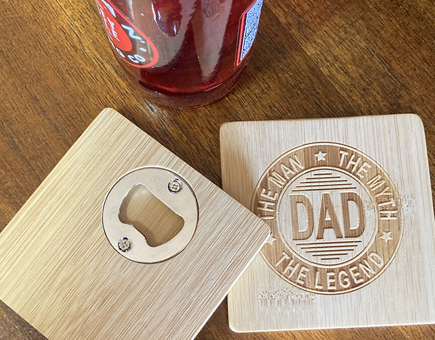 Dad Coaster Bottle Opener