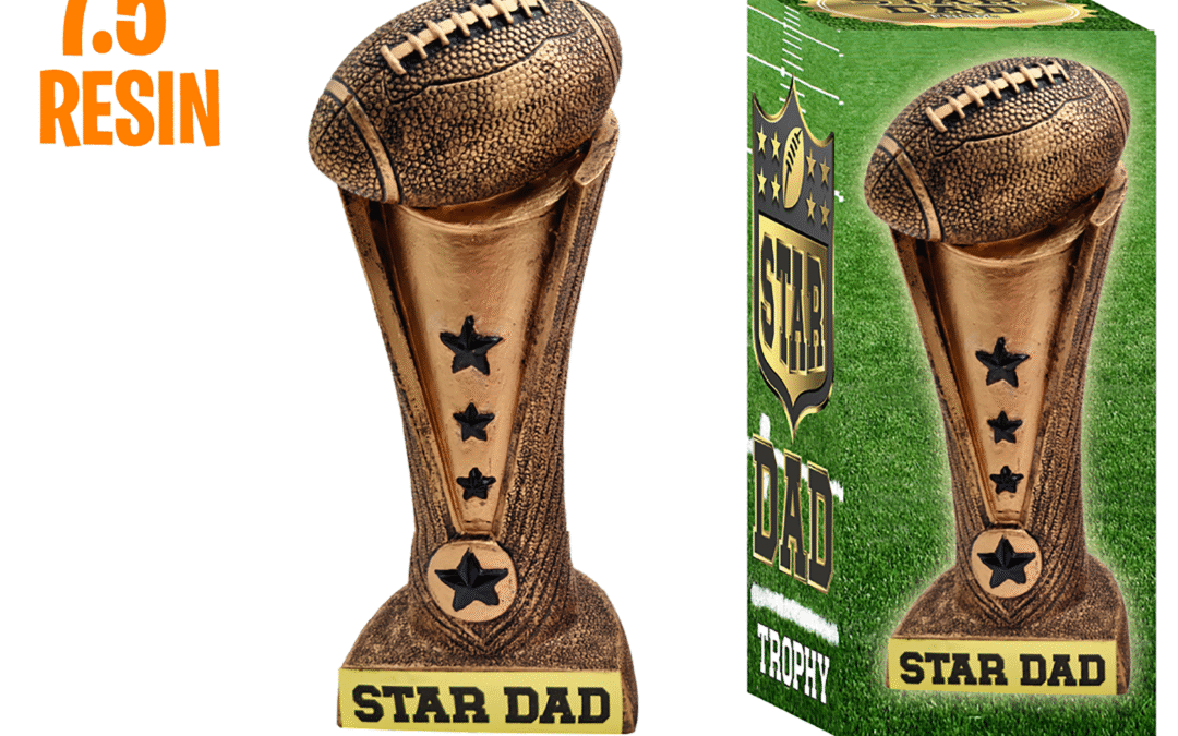 World Champion Football Shaped Trophy