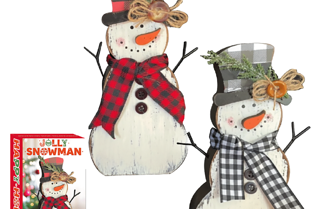 Wooden Snowman Decoration