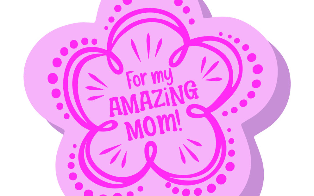 Mom Flower Shaped Sticky Notes