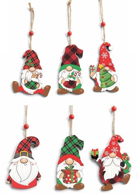 Gnome Wooden Ornament